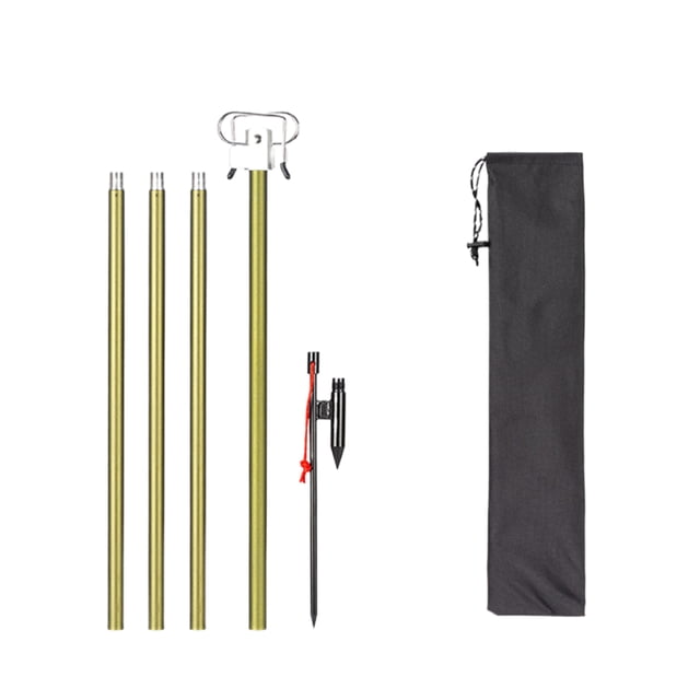 fastboy Camping Lamp Hook Bracket With High Wind Resistance Stable Retractable Double Head Lighting Pole green