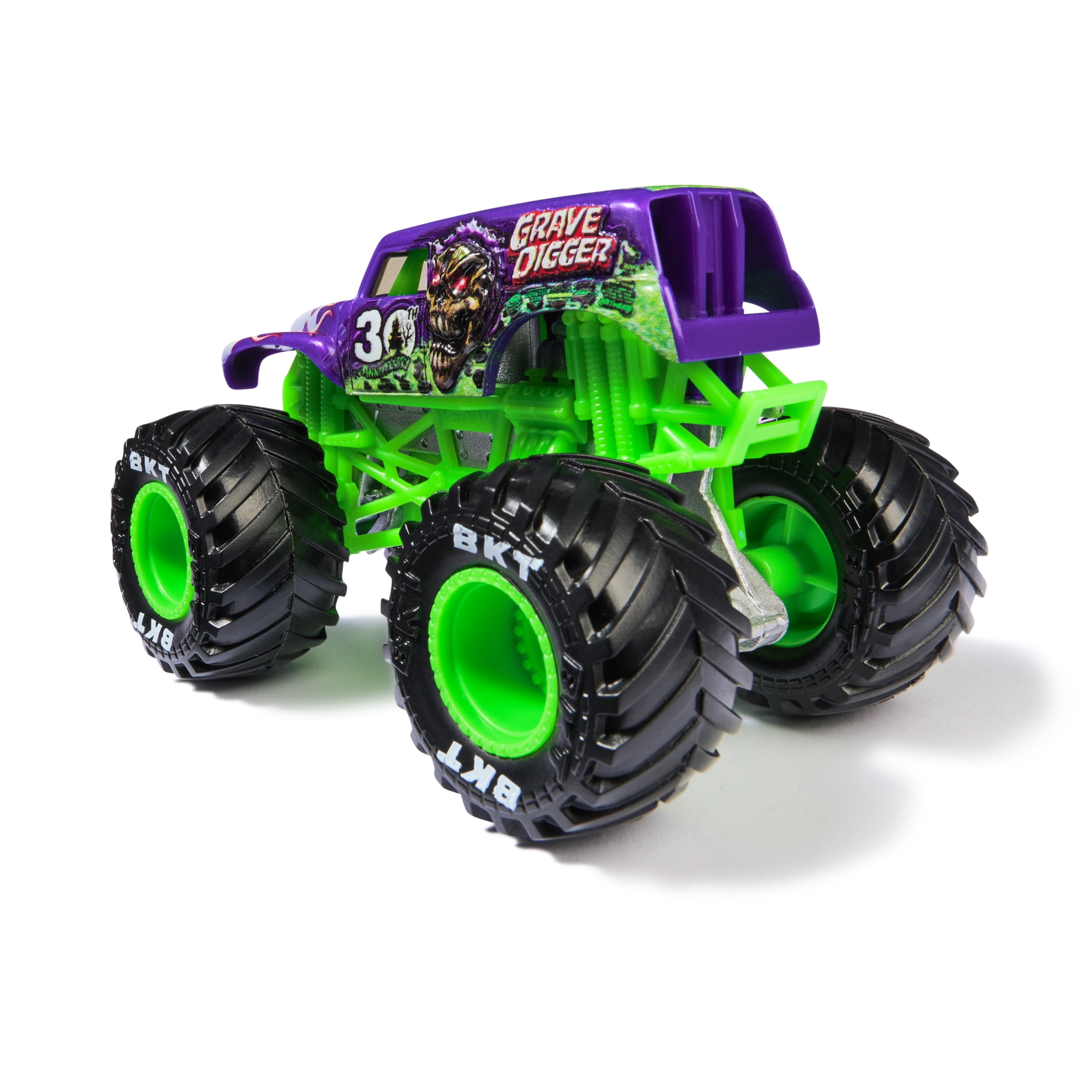 Monster Jam, Official Grave Digger Monster Truck, Die-Cast Vehicle, 1:64 Scale, Kids Toys for Boys Ages 3 and up