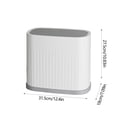 thumbnail image 3 of Odor-Blocking Trash Can with Lid | Large Capacity Square Bathroom & Living Room Garbage Bin | White Plastic Thickened Design | 12.4x10.83x7.09 Inches, 3 of 6