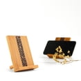 thumbnail image 3 of FONDOTIN 1Pcs Bamboo Phone Stand Beige Portable Stand for Tablet and Mobile Phone, 3 of 7