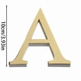 thumbnail image 2 of 3D Acrylic Large Letter Wall Stickers For DIY Home With Self Logo Art And Decals In Gold Finishes For Living Room Bedroom And Shopfront Use, 2 of 5