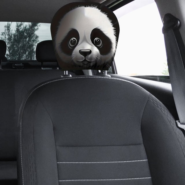 Wzzjkit Funny Car Print Headrest Cover Universals Stretchy Style Interesting Headpiece