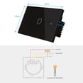 thumbnail image 2 of Wi-Fi Smart Switch Light Switch Voice Control, Remote Control, RF433, Touch Control Compatible with Alexa Google Home Schedule, Timer, Countdown No Neutral & Hub Required, 2 of 8