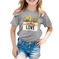 thumbnail image 4 of Pyjama Court Taille 8 pour Filles, T-Shirt à Manches Courtes Imprimé Décontracté pour Enfants, 4 of 4