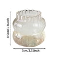 thumbnail image 3 of TIELUTT 3 Styles Glass Cups 650ML/530ML/410ML Drinking Glassware Ripple Glasses for Iced Coffee Acrylic Drinking Glasses Set Lolly Cups Wavy Double Layer Glass Mug Tumbler Glass Cups Dinner Glasses, 3 of 4