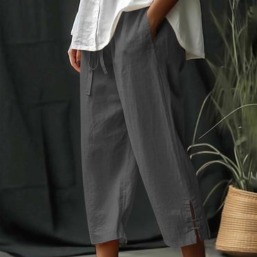 Jusqu'à 50 % de Rabais! Georges Femmes/hommes Pantalon Coupe Classique Mode Femmes Été Décontracté Ample Poches Taille Élastique Pantalon Pantacourt