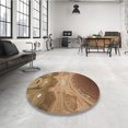 thumbnail image 4 of Ahgly Tapis Rectangulaire Lavable en Machine Intérieur Transitionnel Brun Selle, 6 Pieds x 9 Pieds, 4 of 7