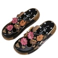thumbnail image 5 of RKSTN Sandales pour Femmes Rétro à Fleurs Dimensionnelles en Matériau à Coutures Sandales Vintage à Semelle Compensée Chaussures Souples Confortables Sandales, 5 of 5