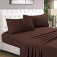 thumbnail image 1 of 500 Thread Count 4 Piece Quality Sheet Set 10 Inch Deep Pocket 100% Egyptian Cotton Solid Pattern, 1 of 3