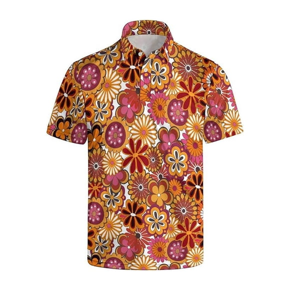 LUOGENLI Male T-shirts for Mens Men's Cartoon Fashion 3D Printing Shirt T Shirt Mens T-shirts Graphic Tees xxl Tall Easter T-shirts for Men Graphic Tee Summer Clothes Orange XXL