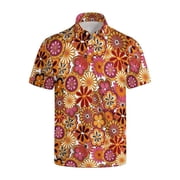 LUOGENLI Male T-shirts for Mens Men's Cartoon Fashion 3D Printing Shirt T Shirt Mens T-shirts Graphic Tees xxl Tall Easter T-shirts for Men Graphic Tee Summer Clothes Orange XXL