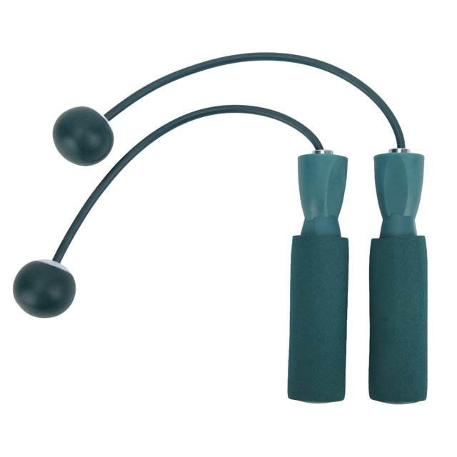Fitness Corde Sans Corde, Boule de Mousse de PVC Rotation Rapide Corde à Sauter Sans Fil pour Perdre du Poids Bleu
