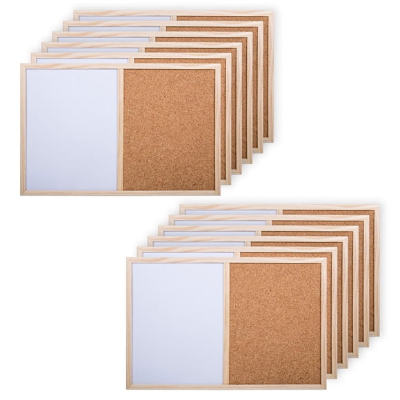 Office Works Half White Half Cork Boards