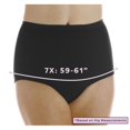thumbnail image 4 of Lot de 3 Culottes de Contrôle de Vessie Réutilisables pour Femmes, Absorption Maximale, Noir, 7X (Convient aux Hanches : 59-61 Pouces), 4 of 10