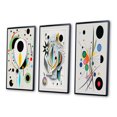 thumbnail image 3 of Designart "Ethereal Séance V" Modern Geometric Framed Wall Art Set Of 3 - White Abstract Frame Canvas Set For Living Room Decor, 3 of 6