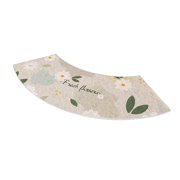 Tnarru Curved Bath Mat Bathtub Mat Non Slip Environment Friendly Bath Rug Curved Shower Mat for Bathroom Living Room Tub 40x75cm D
