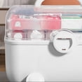 thumbnail image 3 of Box Medicine Storage Box Plastic Multi Layer Large Capacity Medicine Cabinet for Household, 3 of 6