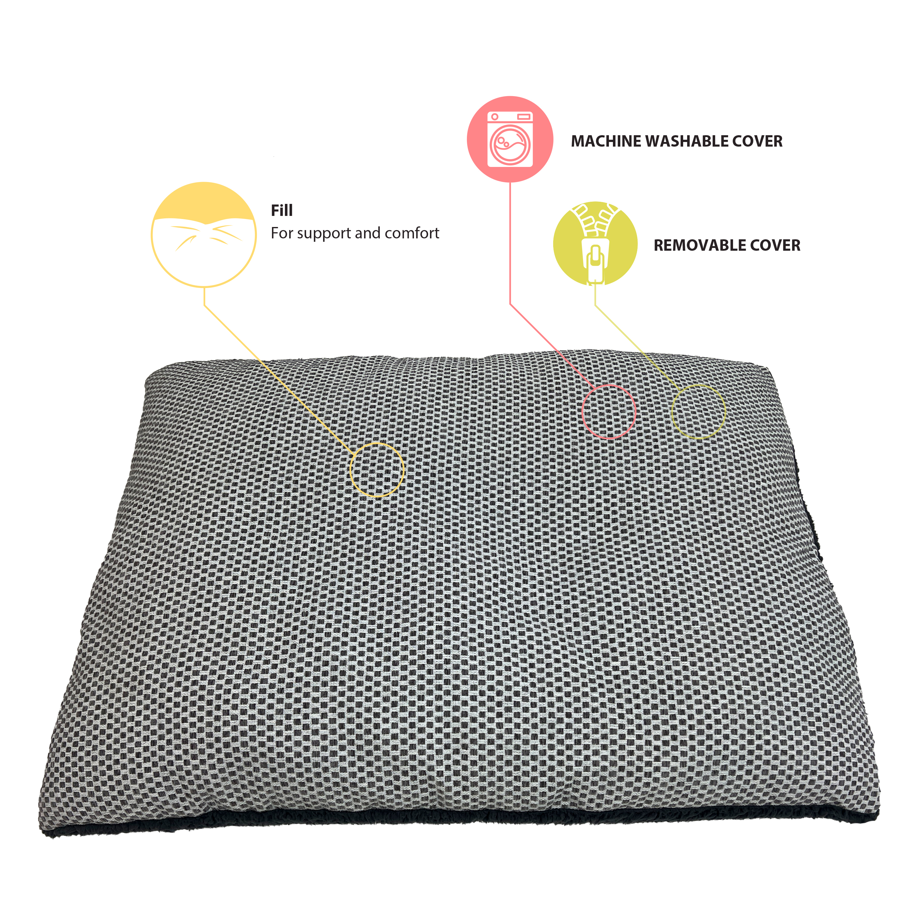 Pet Spaces Coussin pour chien de 36po