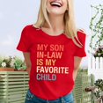 thumbnail image 2 of JIRNDf Hauts pour Femmes Été T-Shirts Tendance Manches Courtes Col Rond Ample Confortable Doux Décontracté Basique Mignon T-Shirts Graphiques pour Femmes Chemises Rouge TG, 2 of 5