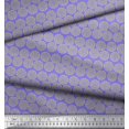 thumbnail image 2 of Soimoi Polyester Crepe Fabric Wreath Leaves Decor Fabric Printed Yard 52 Inch Wide, 2 of 3