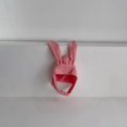thumbnail image 3 of EYIIYE Kids Girls Boys Solid Color Fleece Hat Bunny Ear Hat Button Closure Rabbit Hat Cute Soft Warm Winter Cap, 3 of 3