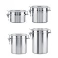 thumbnail image 1 of Coofit Food Storage Container Sealed Stainless Steel Airtight Canister for Tea Coffee, 1 of 10