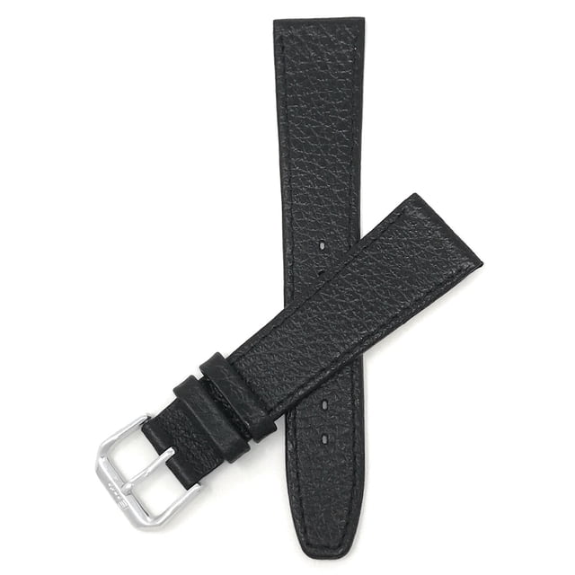 Extra Long (XL), 22mm Ultra Slim Leather Watch Strap Band, Buffalo Pattern