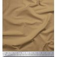 thumbnail image 1 of Soimoi Brown Poly Georgette Fabric Artistic Geometric Decor Fabric Printed Yard 52 Inch Wide, 1 of 3