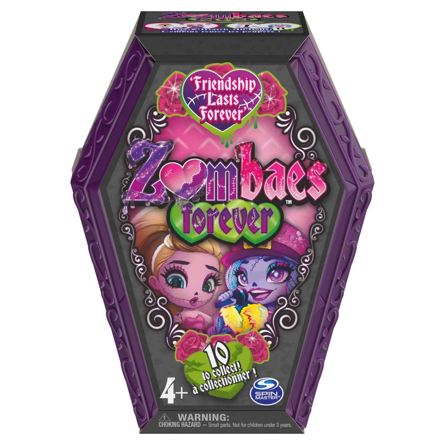 Zombaes Forever, Figurine surprise à collectionner avec accessoires pour poupées et cercueil (les styles peuvent varier), 8,9 cm, jouets pour filles à partir de 4 ans