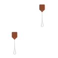 thumbnail image 2 of Transemion 1/2/3/5 Effective And Portable Fly Swatter For Outdoor Activities Iron Wire Is Sturdy And Durable brown 2PCS, 2 of 6