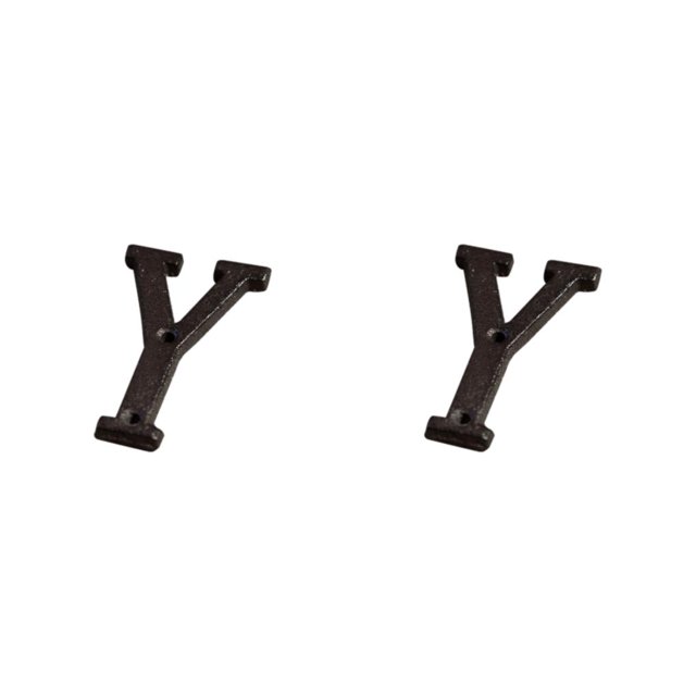 Youkk Iron Decoration Doorplate Durable And Rustproof Wide Application Not Easy To Fade Metal Metal Letters House Numbers B17--Y 2Set
