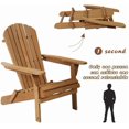 thumbnail image 3 of FDW Folding Adirondack Chair Outdoor Chairs Patio Furniture Weather Resistant, 3 of 7
