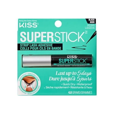 KISS Super Stick 5-Day Extended Wear Strip Lash Adhesive, 4.8 g Black