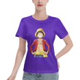 thumbnail image 1 of Women's Basic Short Sleeve T-Shirt One Piece Luffy, 1 of 6