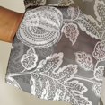thumbnail image 3 of Vargottam Gray Fruits Print Sheer Curtains for Short Windows - Set of 2 Panels, 63", Grommet Top, Printed Georgette, Light Filtering Drapes for Kitchen or Bedroom, 3 of 9