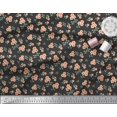 thumbnail image 3 of Toile de Coton de Soie Imprimé Floral Feuilles et par Yard 56 Pouces de Large, 3 of 3