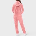 thumbnail image 4 of Combinaisons pour Femmes Chic Femmes Combinaison à Manches Longues à Capuche Pyjama Décontracté Hiver Chaud Combinaison de Nuit Combinaisons pour Femmes Décontracté en Liquidation, 4 of 6