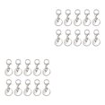 thumbnail image 1 of Ruiboury 10pack/lot Carabiners Lobster Claw For Keychain - Strong And Functional Accessories For Easy Key Bright silver 2Set, 1 of 6