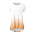 thumbnail image 4 of Tuniques d'Été pour Femmes à Col Rond, Manches Courtes, Coupe Ample, T-Shirts Confortables pour Femmes, Décontractés, Confortables et Fluides, Chemisiers pour Dames, 4 of 5