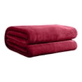 thumbnail image 3 of Thin Blankets for Summer,Lightweight Summer Blanket Solid Color Flannel Blanket Summer Conditioning Blanket Office Nap Blanket -Layer Double-Sided Flannel Blanket All Season Thin Blanket, 3 of 6
