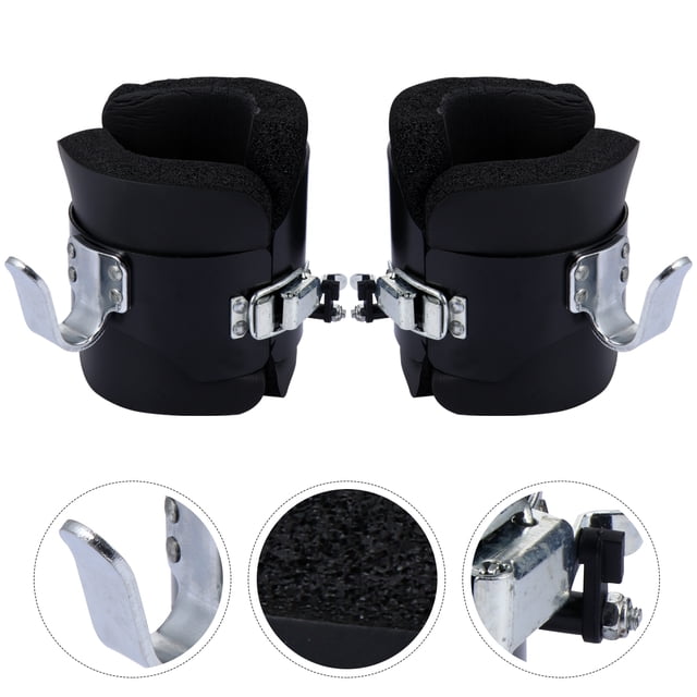LITINKIMI Durable Gravity Boots Inversion Therapy Device for Fitness Black Aluminum Alloy Relieve Back Pain and Muscle Tightness