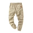 thumbnail image 3 of Men‘s Cargo Pants Casual Joggers Sports Drawstring Trousers Sweatpants, 3 of 5