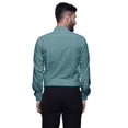 thumbnail image 4 of BESTMAN Printed Cotton Shirt With Pockets Spread Collar Button Down Formal Shirt, 4 of 5
