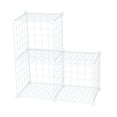 thumbnail image 4 of Mainstays Wire Cube White Storage Organizer, 3-Cube Metal Grids Storage, 4 of 7