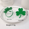 thumbnail image 2 of Napkin Ring St. Patrick's Day Napkin Rings Holder Buckle Napkin Holders Ring Metal Rhinestone Napkin Ring For St. Patrick's Day Wedding Party Table St Patrick' S Day Napkin Ring, 2 of 3