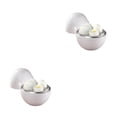 thumbnail image 1 of relayinert Breakfast Routine Microwave Egg Cooker Lightweight And Portable Eggs Steamer 2Set, 1 of 6