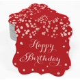 thumbnail image 2 of Inkdotpot Real Rose Gold Foil Bracket Shape Paper Hang Tags Happy Birthday Favor Tags Pack Of 50, 2 of 6