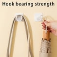 thumbnail image 4 of EGNMCR Crochets pour Suspendre 2 Pcs Support Mural Fente en Arc Tige Télescopique Tige de Support Fixe Support de Bouteille Vaporisateur Suspension Murale, 4 of 9
