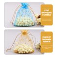 thumbnail image 2 of 100 Pcs Sacs Cadeaux en Organza Transparent pour Mariage avec Cordon de Serrage, 2 of 8