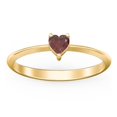 thumbnail image 2 of Heart Birthstone Ring - Garnet (January), 2 of 6